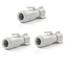 3 x John Guest Speedfit 15 mm x 1/2" bsp rubinetto valvola di servizio 15SVSTC-WP PREZZO AL PUBBLICO £45