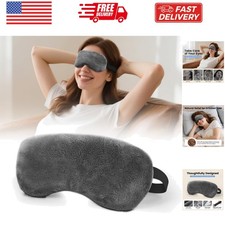 Microwave Heated Eye Mask, Steam Warm Compress for Dry Eyes, Work with Reliev...