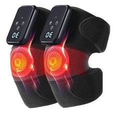 Knee Massager with Heat Vibration for Pain Relief,Electric Heated Knee Brace,...