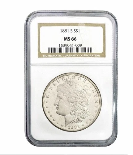 1881-S Morgan Silver Dollar NGC MS66