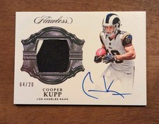COOPER KUPP Rookie Auto 2017 Flawless Signature Gloves Silver Foil SP /20 RC