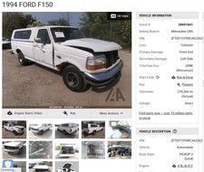 Used Wheel Fits 1994 Ford F150 Pickup 15x7-12 Steel Chrome Grade A