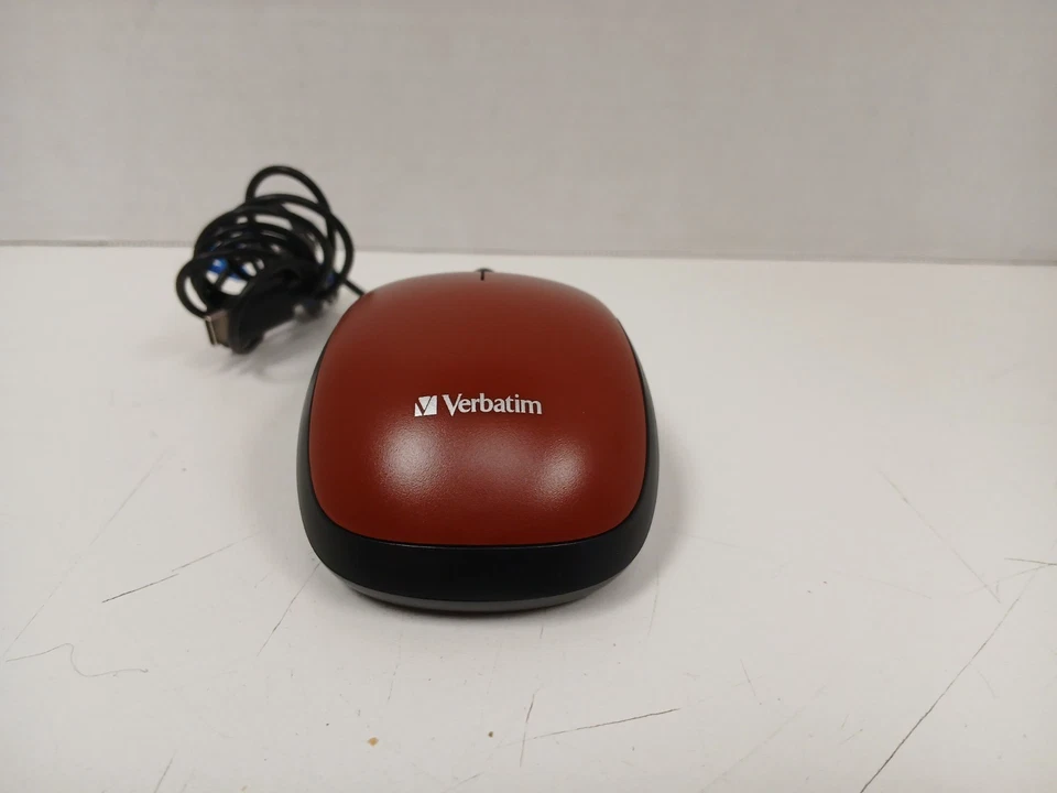 Ratón con cable Verbatim 70758, rojo Foto 3 de 4
