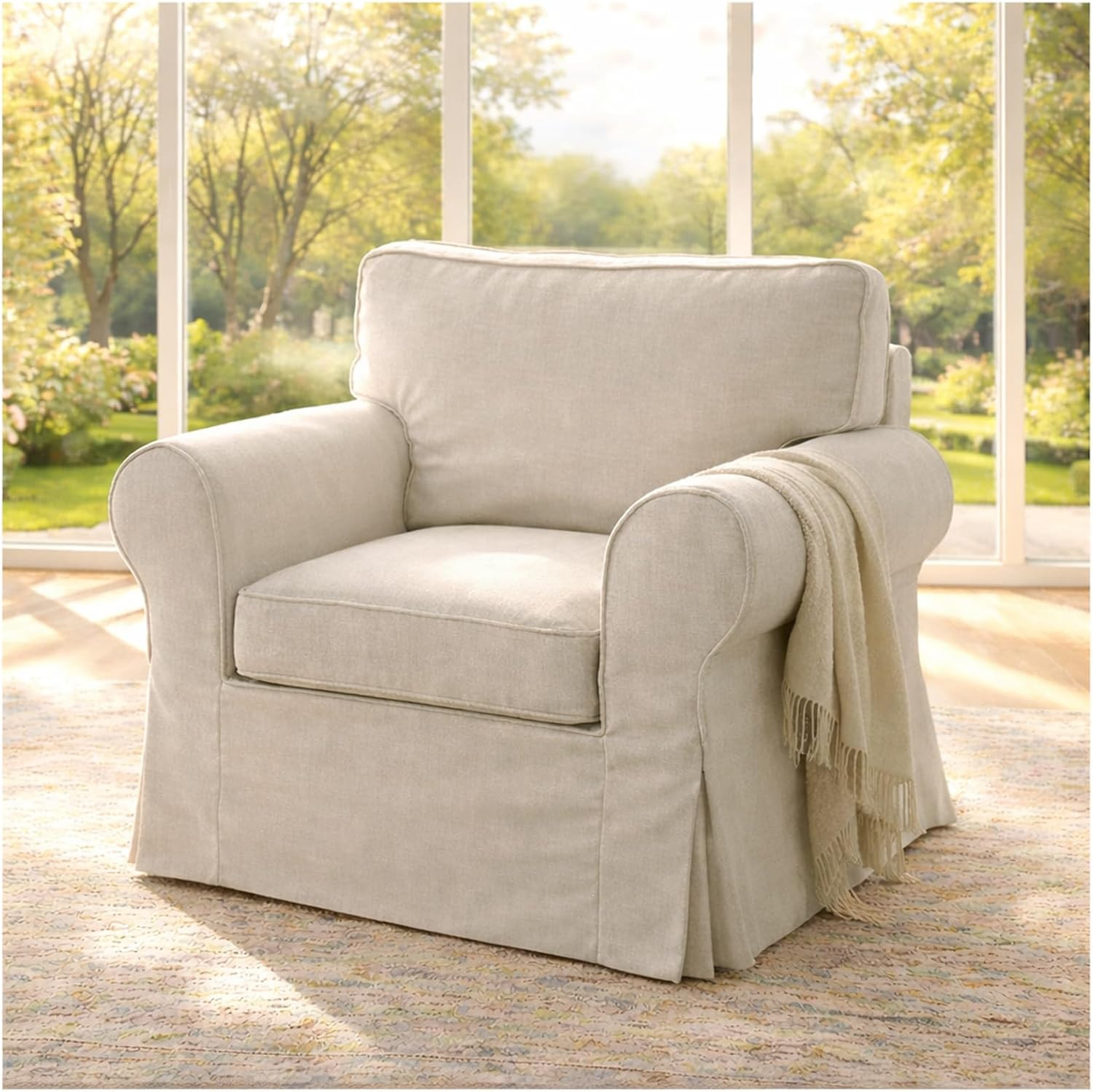 Sofa Slipcovers (polyester Beig