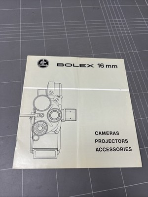 VINTAGE CAMERA BROCHURE OWNERS MANUAL PHOTO PHOTOGRAPHY ADVERTISEMENT BOLEX