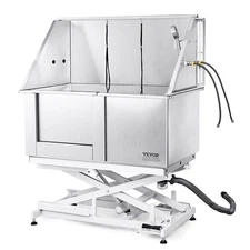 VEVOR 50" Dog Cat Pet Grooming Bath Tub Wash Station Electric Height Adjustment