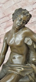 Roman God Saturn Bronze Statue Sculpture Signed Mario Nick Fine Art Collectible