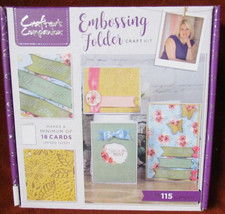 Crafters Companion: Embossing Folder Craft Kit 18 cards/115 elements