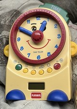 1995 Playskool Teachin' Time Talking Clock Toy Digital  Dial PS-725 Working