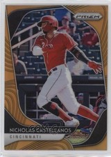 2020 Panini Prizm Tier III Neon Orange /100 Nick Castellanos Nicholas #205 18n6