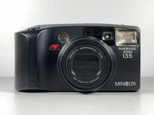 [Exc+4] Minolta PANORAMA ZOOM 135 Black Point & Shoot 35mm from JAPAN