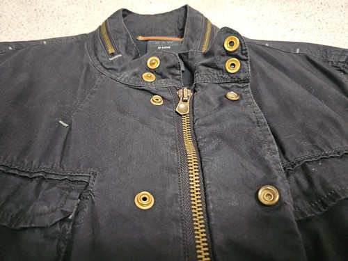 Raw Correctline By G-Star Cl Etosha City Noir Black Utility Overshirt Size Large - Picture 11 of 15