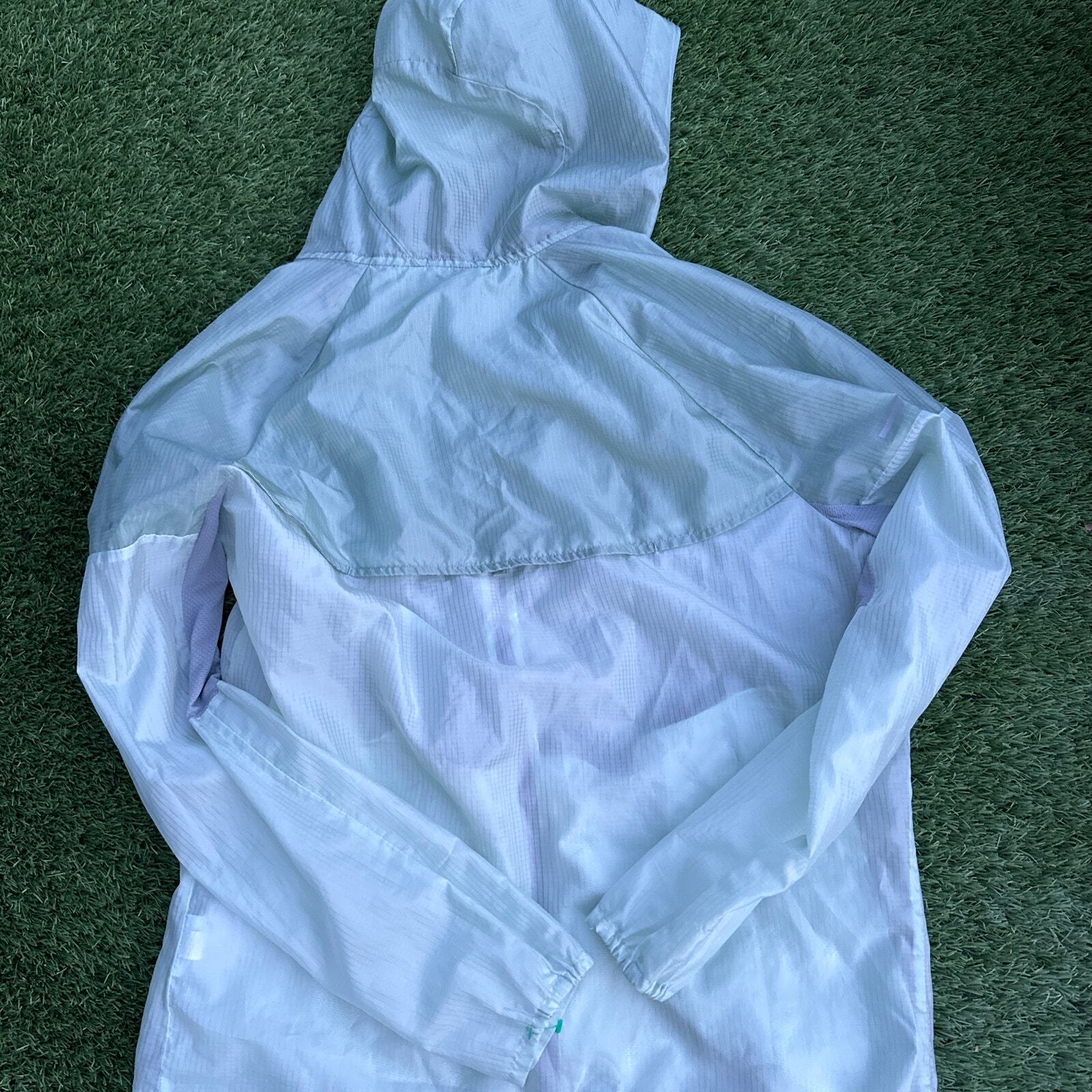 SACAI X NIKE Nike Sportwear Windrunner giacca cappuccio zip intera manica lunga verde menta donna L