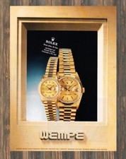 Rolex Day-Date - WEMPE - Reklame Werbeanzeige Original-Werbung 1991