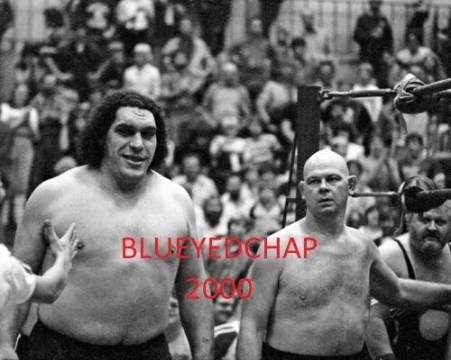 ANDRE THE GIANT & BARON VON RASCHKE WRESTLER 8 X 10 WRESTLING PHOTO NWA AWA - Image 1 of 1