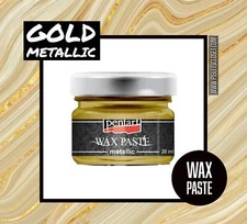 Gold Metallic | Wax Paste  | Pentart  Metallic Gilding Wax