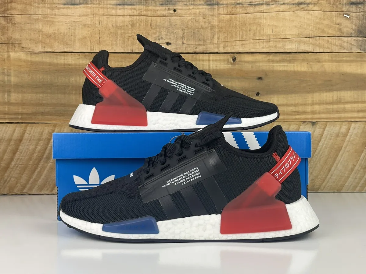 Men’s Adidas NMD R1.V2 “USA” Size-12 Black Red Blue White (GY6162) Running  Shoe