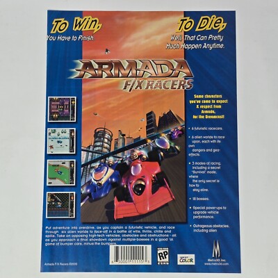 Armada F/X Racers Nintendo GameBoy Color To Win Print Ad/Poster Promo Art