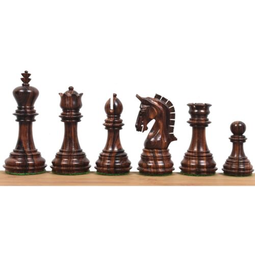 3.8&#034; Imperial Staunton Luxury Chess Pieces Only set - Weighted Rosewood