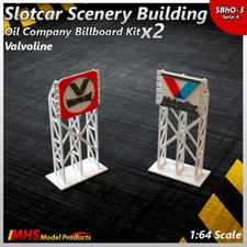 Slotcar Scenery Building Oil Company Billboard Kit Valvoline Afx,Tyco,