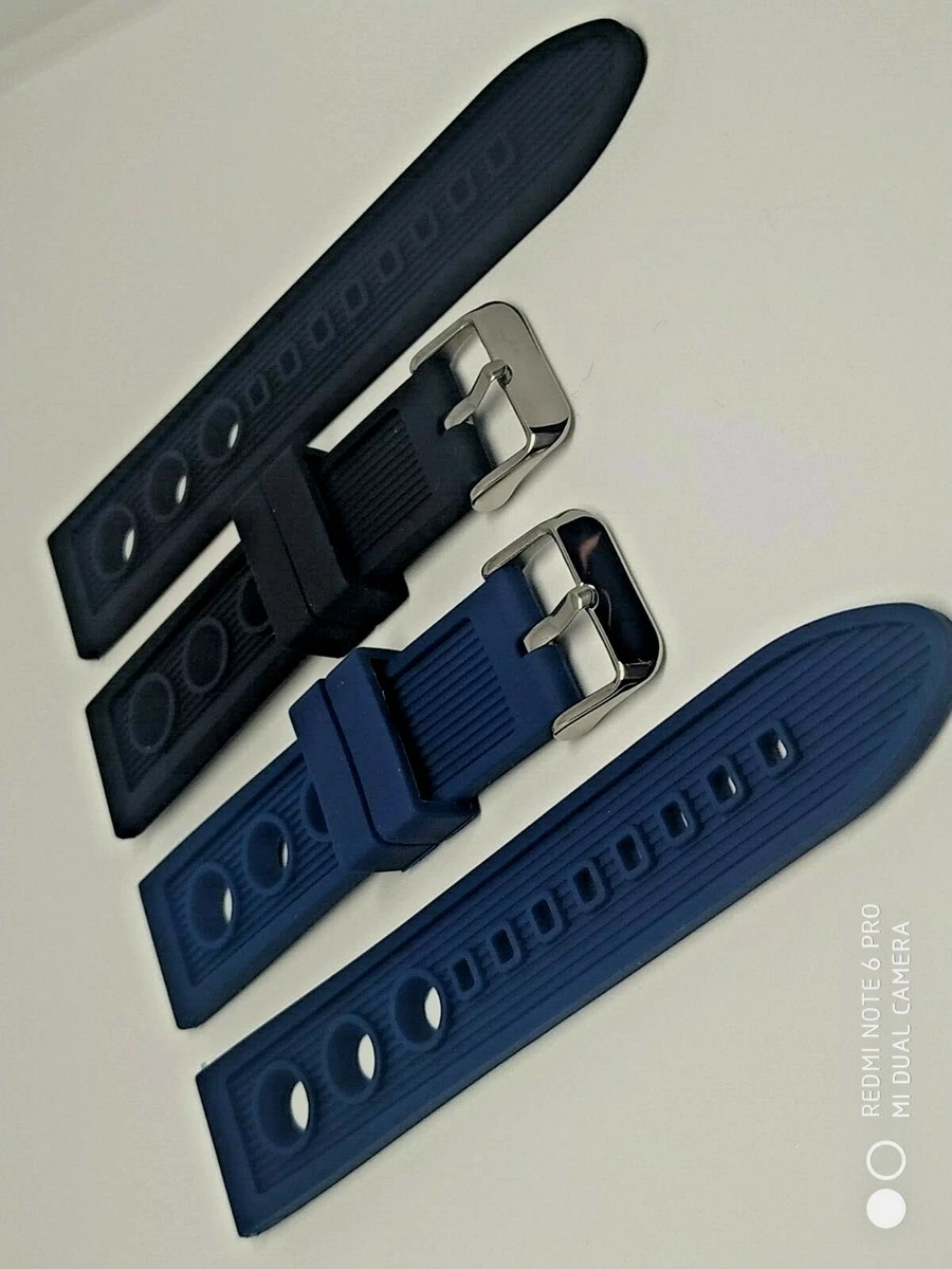 Breitling blue cheap rubber strap
