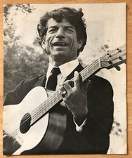 Manitas de Plata 1969 tour programme, Flamenco guitarist