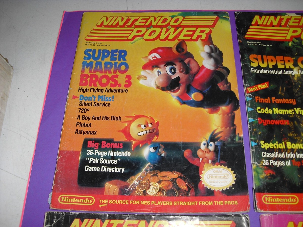 その他 NINTENDO POWER vol.0 Lot 6 Nintendo Power Magazine low grade no poster 1990! 16 18 25