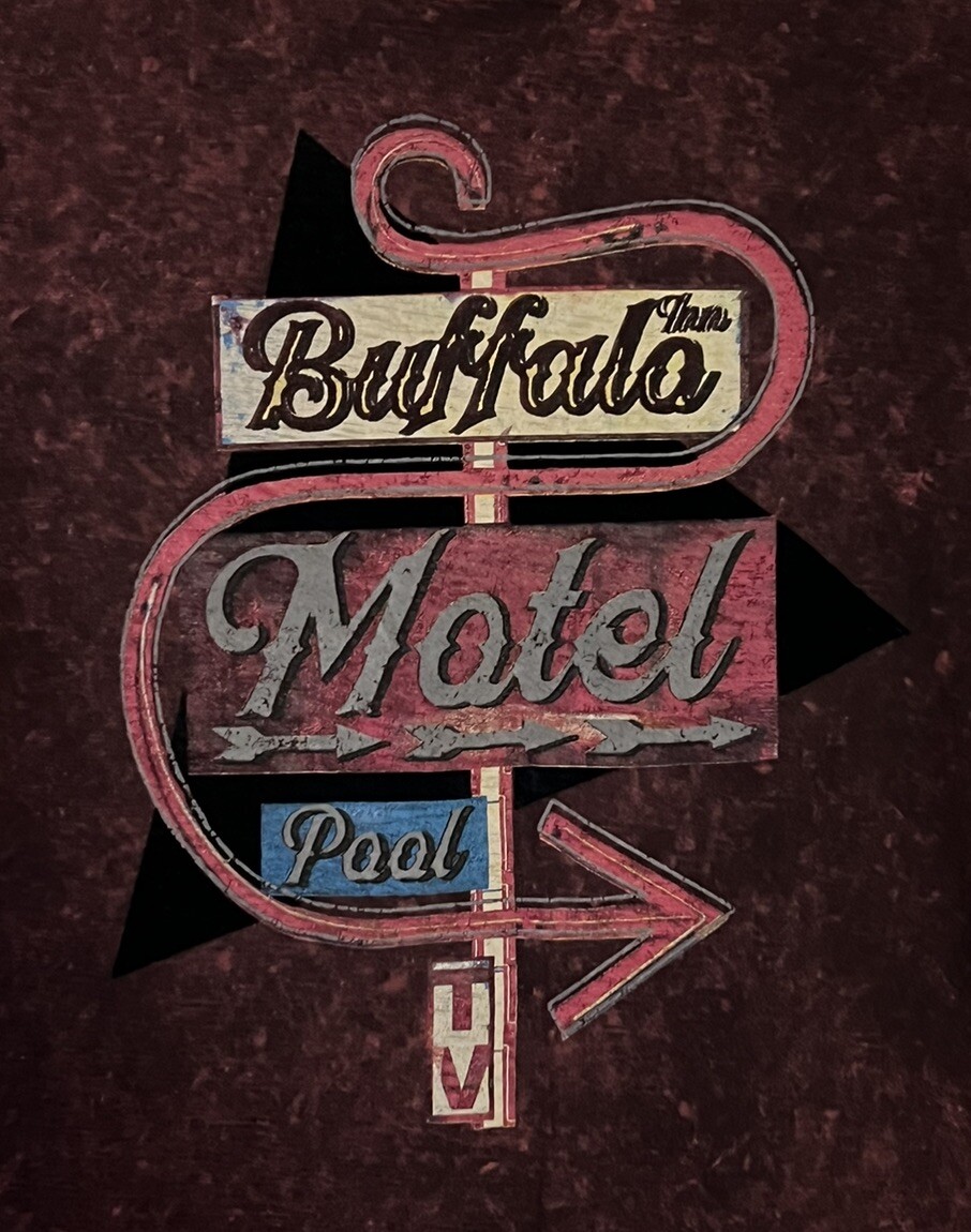 Buffalo David Bitton Double-Sided Distressed Red … - image 2