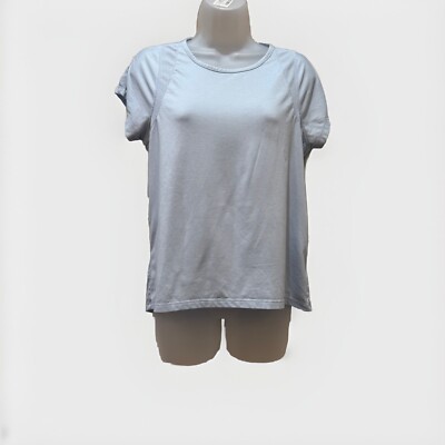 Avia Shirt Womens S (4-6) Blue Active Athletic Short Sleeve Ladies Workout Gym