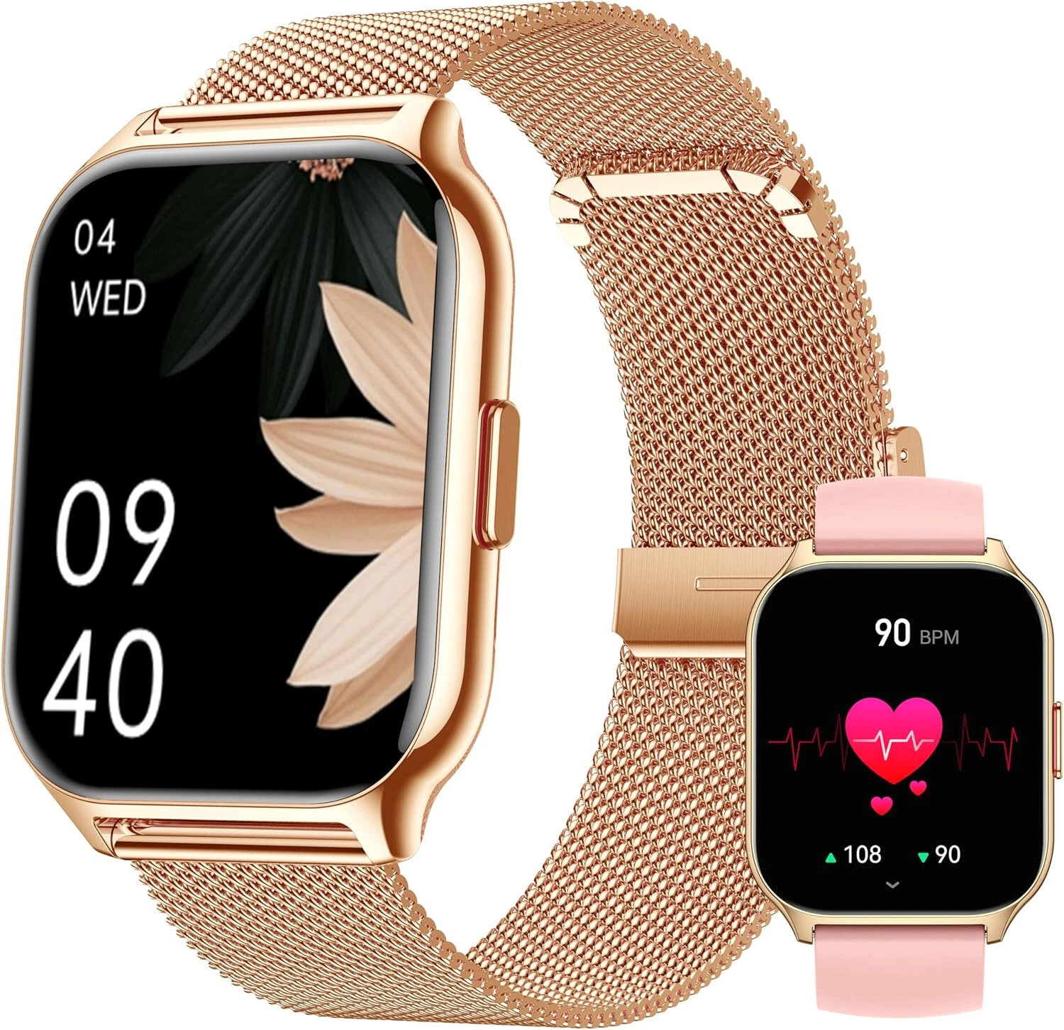Smart Watch Women Men with Phone Function Wristwatch for iPhone Samsung Huawei