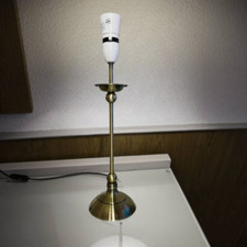 Metal Stick Table Lamp Base Bedside Light Stand for Living Room/Night Decor