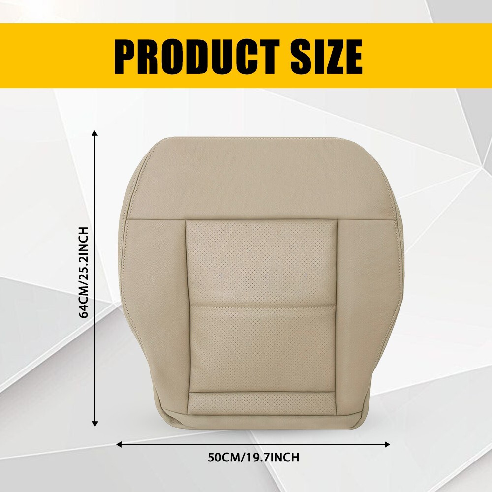 For Mercedes Benz E350 E550 2010-2014 Driver Side Bottom Leather Seat Cover Tan