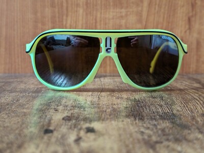 VINTAGE CARRERA 5544 GREEN ACETATE PILOT SUNGLASSES FRAME  display picture 2