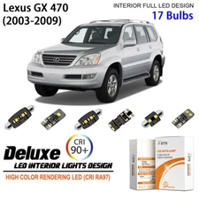 LED Interior Light Kit for Lexus GX470 2003-2009 White Dome Light Bulbs Upgrade