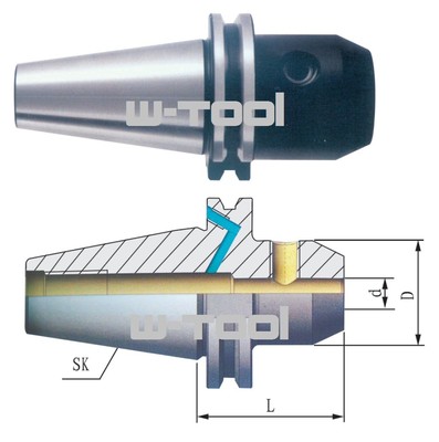 SK30 DIN69871 Router Chuck Surface Chuck Tool Holder Weldon ISO30