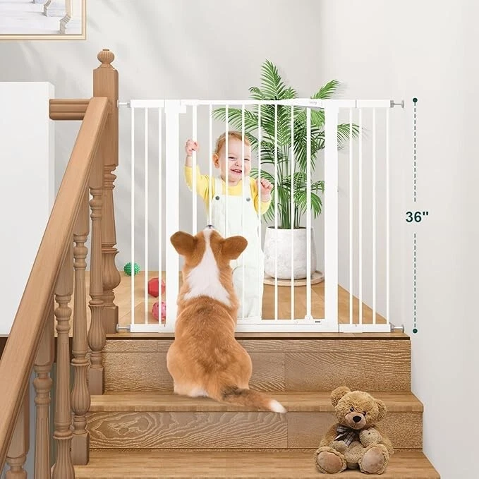 keny 36" Extra Tall Baby Gate for Doorways, Fits Openings 29.7" to 46" Wide - Image 2 of 4