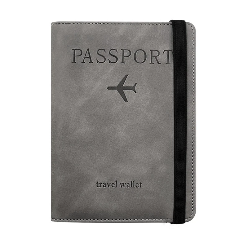 Grey passport holder