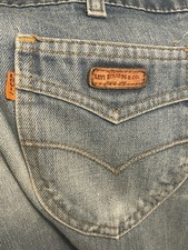 Vintage 70  s Orange Tab Levis Bell Bottom Flared Jeans Made in USA