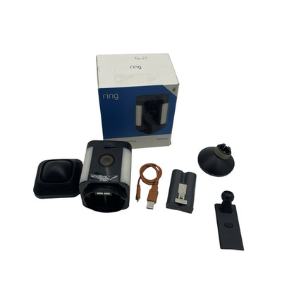 Ring Spotlight Cam Plus 5E82E9 White Security Camera #U7865 (AD)