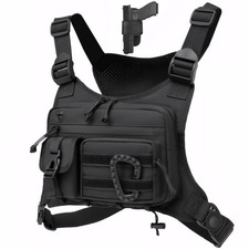 Tactical Chest Pack for Men Women, Outdoor Running Vest, EDC Chest Rig Bag fo...