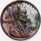 1943-D Steel Lincoln Wheat Penny 1c Cent Unc * Original Toned Surface * 1943D #4