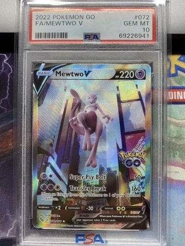 Pokemon Mewtwo v #72/78 Pokemon Go PSA 10