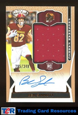 2024 Certified #FMS-BST Ben Sinnott Freshman Fabric Mirror Signatures #/349