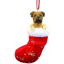 Bullmastiff Santa's Little Pals Dog Holiday Christmas Ornament