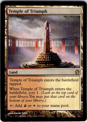 MTG Temple of Triumph Theros Rare #228