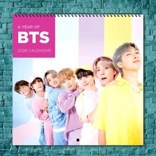 BTS 2026 Music Legends Calendar, 12-Month Star Wall Calendar