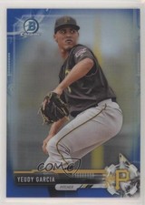2017 Bowman Chrome Prospects Blue Refractor 17/150 Yeudy Garcia #BCP34 j2c