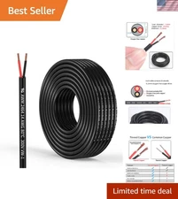 32.8FT Durable 14AWG Electrical Wire - Stranded PVC Cord for All Applications