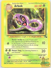 Arbok 31/62 Uncommon Fossil Pokemon Unlimited Lightly Played on eBay