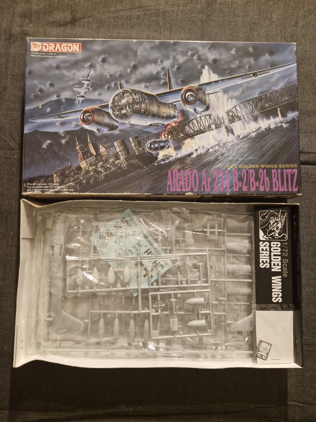Arado Ar 234 B-2 Blitz Dragon 1/72 maquette d'avion de chasse Seconde Guerre mondiale scellée AV210